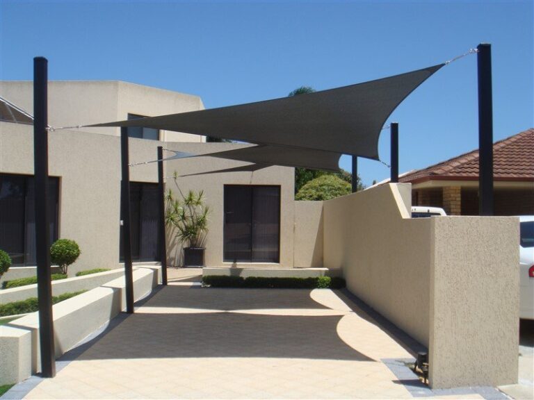 Charcoal Z16 Residential Car Shade Sail